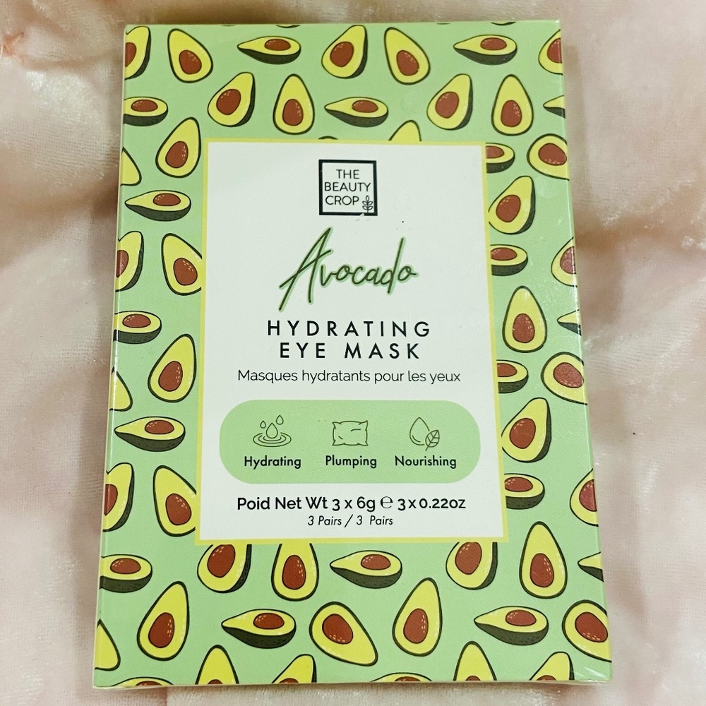 A5-BUNDLE ONLY-New in Box Set of 3 Avocado Hydrating Eye Masks